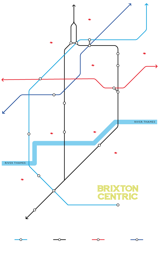Brixton Tube Network Map